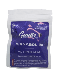 Dianabol Genetix Pharma 20mg Tablets for Muscle Growth