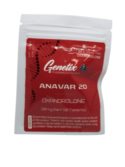 Genetix Pharma Anavar Oxandrolone 20mg Tablets