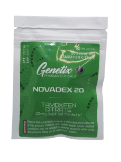 Genetix Pharma Nolvadex 20mg tablets for estrogen control and PCT.