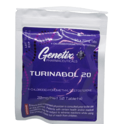 Turinabol 20mg Tablets for lean muscle growth and strength by Genetix Pharma