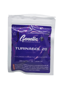 Turinabol 20mg Tablets for lean muscle growth and strength by Genetix Pharma