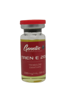 Trenbolone Enanthate 200mg/ml vial by Genetix Pharma for muscle growth and fat loss.