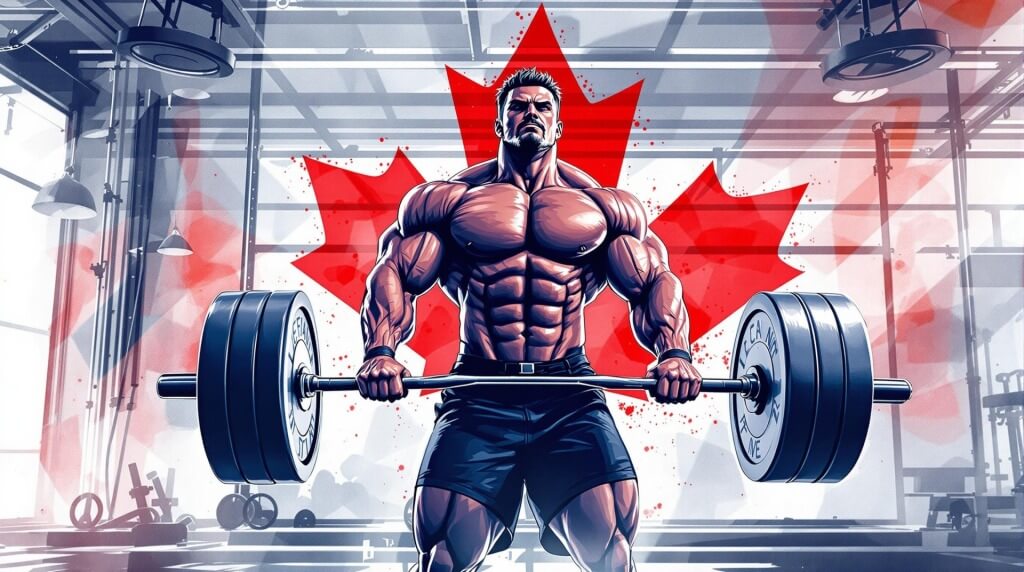 Testosterone and Strength Gains – The Foundation of Bodybuilding A muscular male athlete lifting weights in a gym, emphasizing strength and endurance.