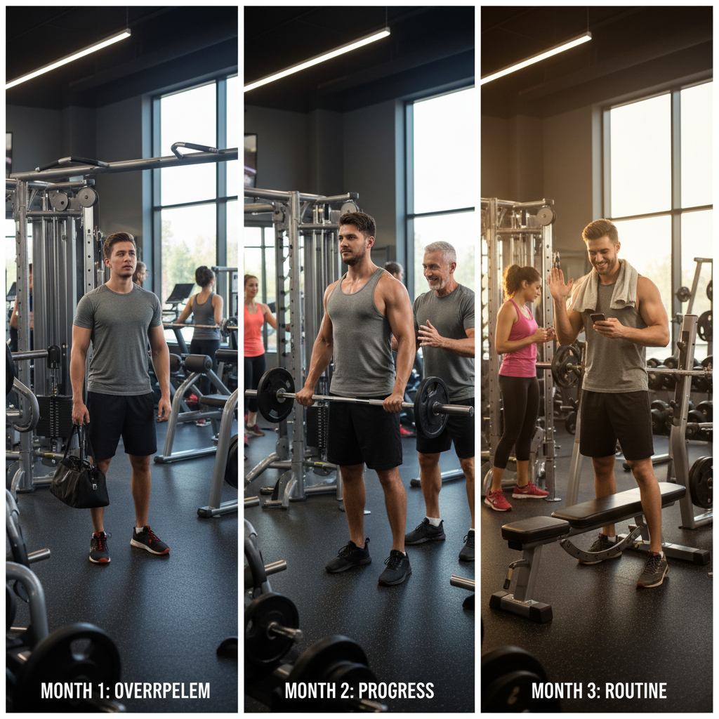 Your First Three Months: What the Adjustment Arc Looks Like — gym for newcomers