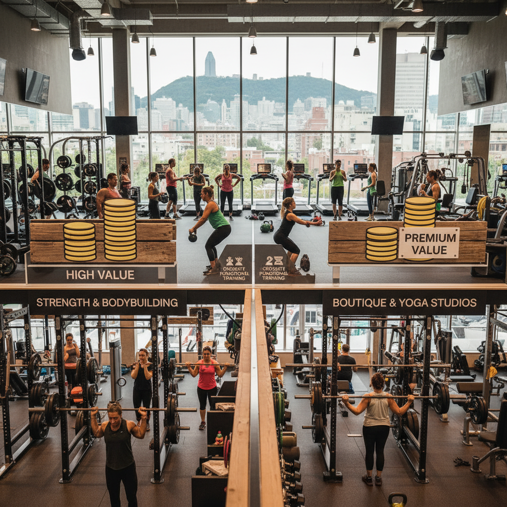 Breaking Down Montreal Gyms by Category and Value — montreal gyms