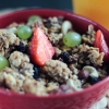 Bowl of granola with fresh fruit