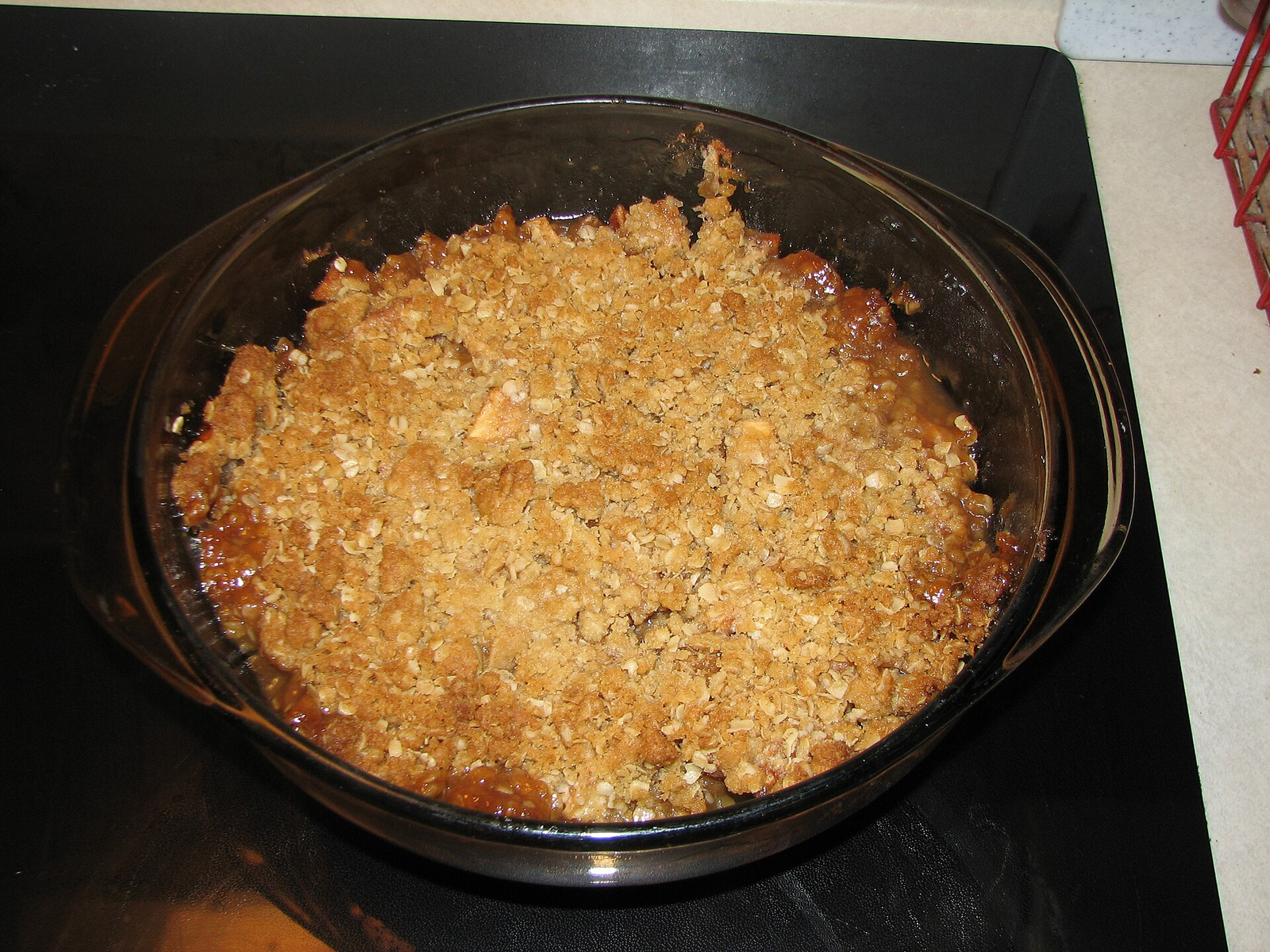 Apple Crisp with Protein Oat Topping