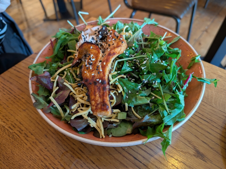 Asian Salmon Noodle Salad