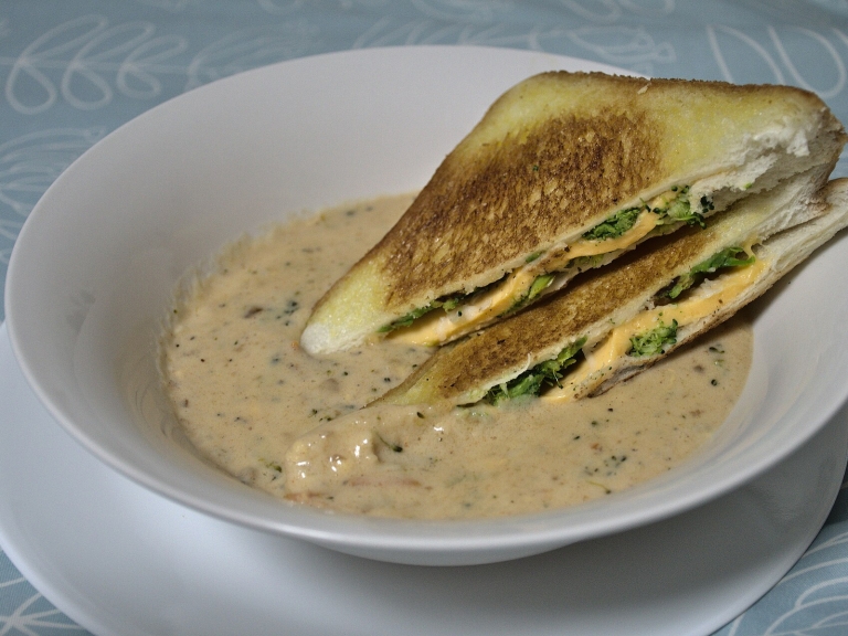 Broccoli Cheddar Chicken Soup