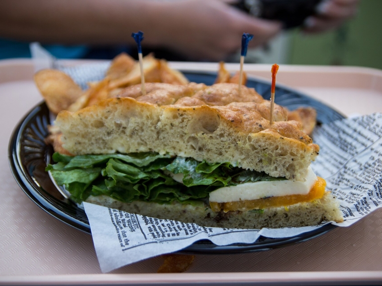 Grilled Chicken Caprese Sandwich