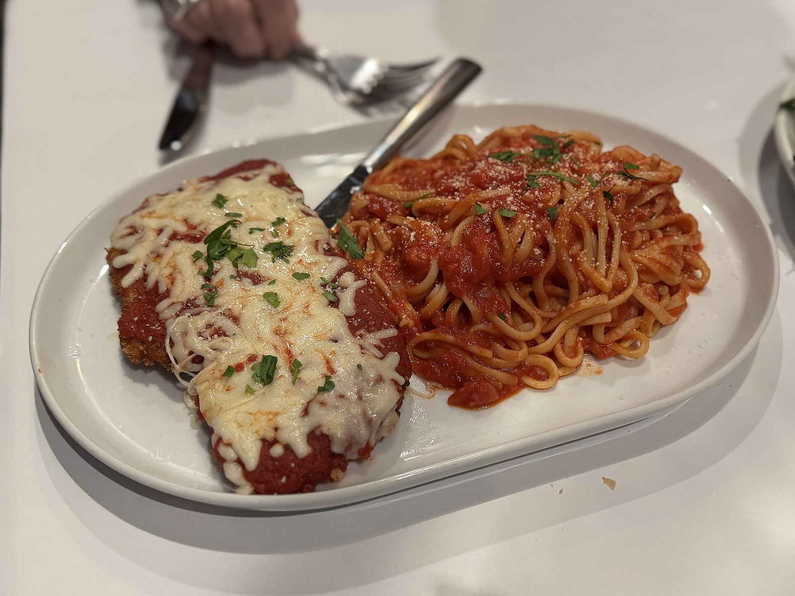 Chicken Parmesan with Spaghetti