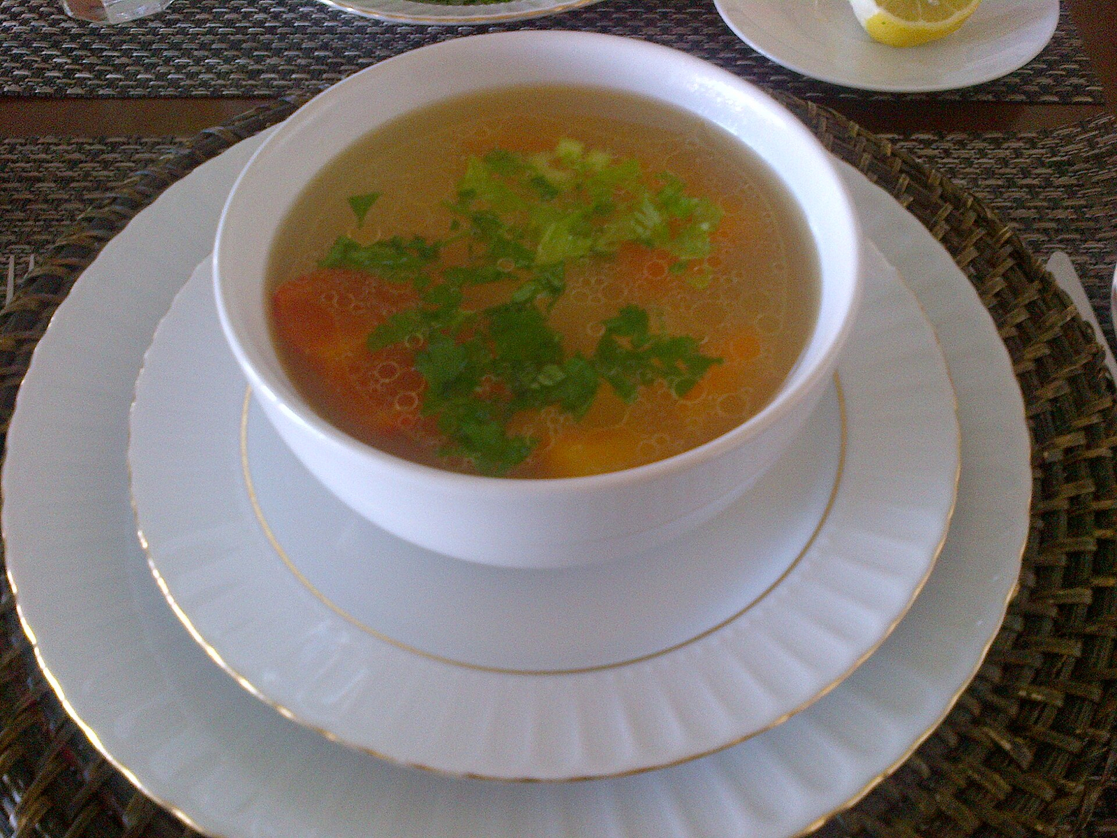 Ginger Chicken and Rice Soup