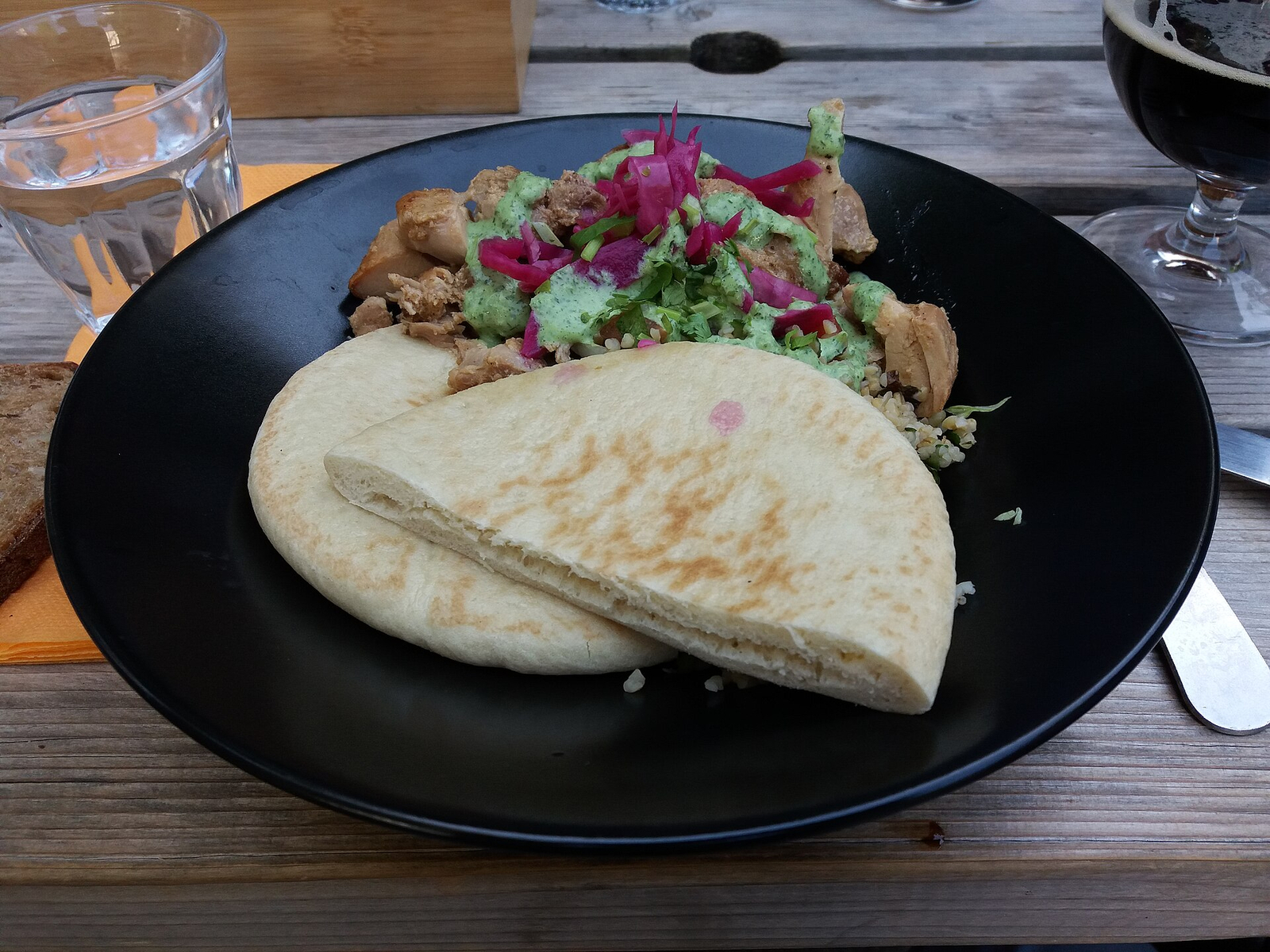 Chicken Shawarma Pitas