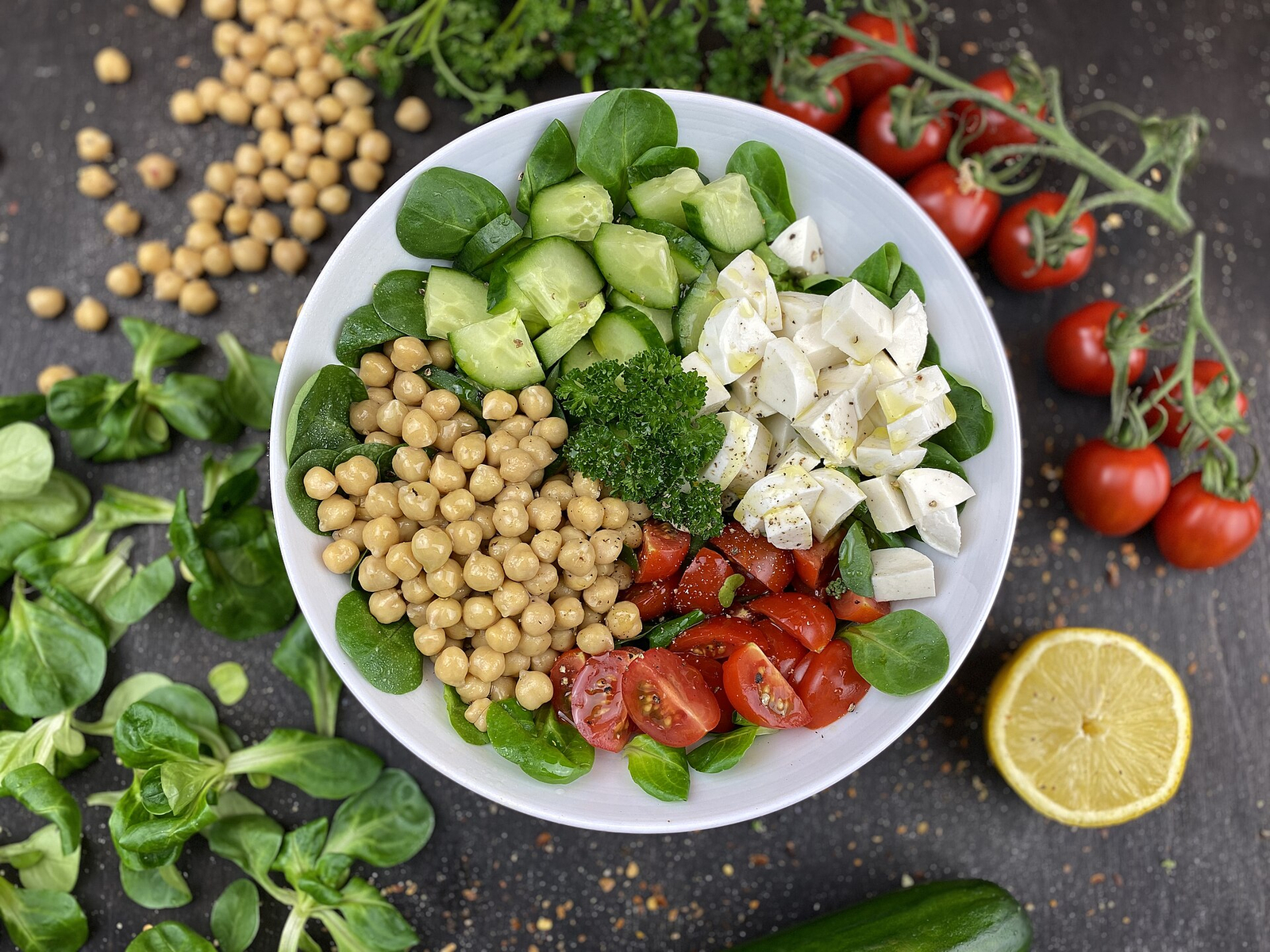 Chickpea and Tuna Mediterranean Salad