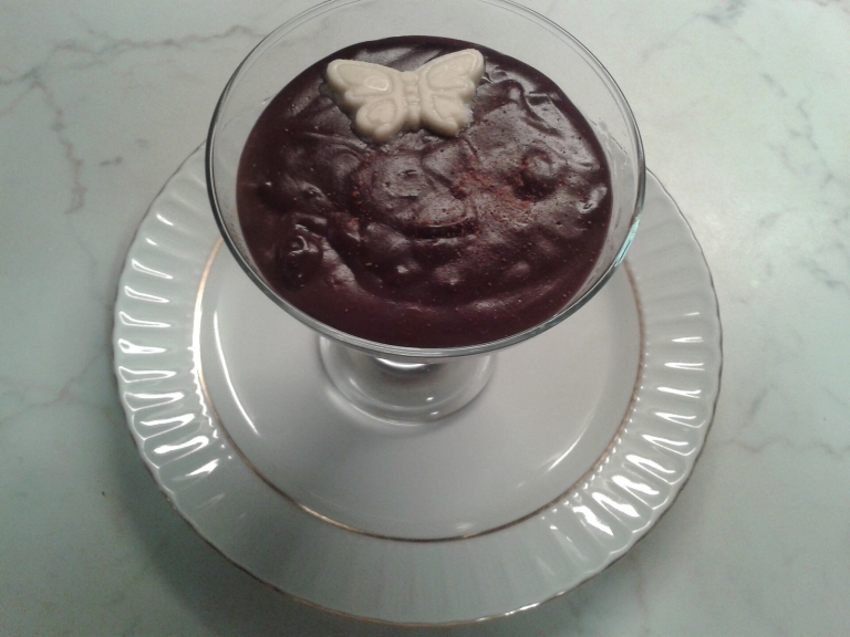 Chocolate Avocado Protein Pudding