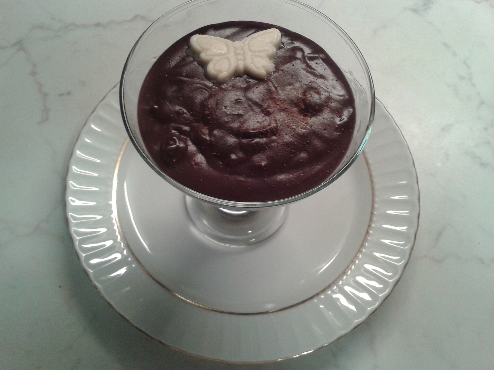 Chocolate Avocado Protein Pudding
