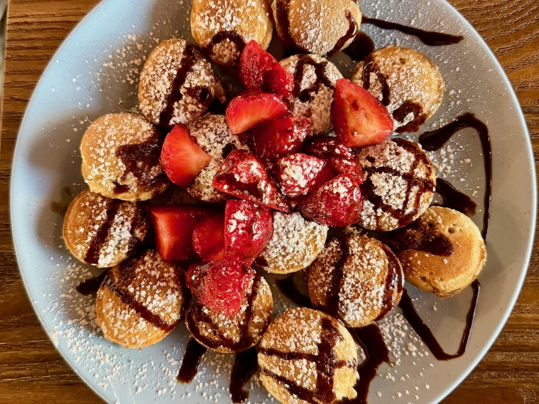 Mini Cottage Cheese Pancake Bites