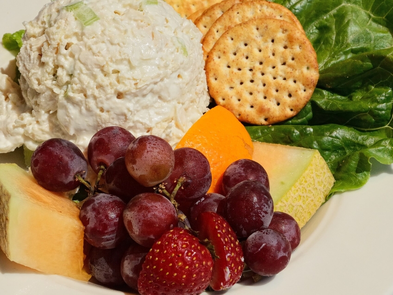 Creamy Chicken Salad with Grapes and Celery