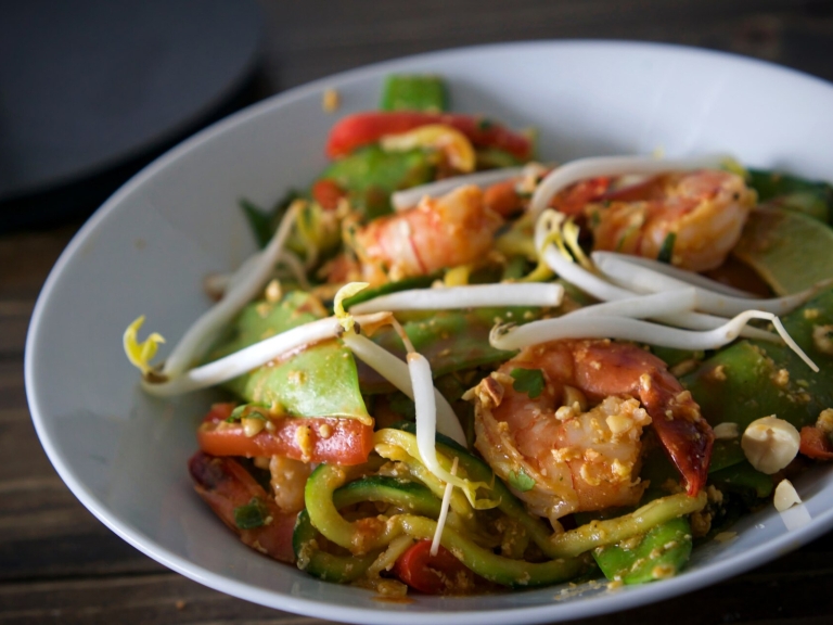 Garlic Shrimp Zucchini Noodles
