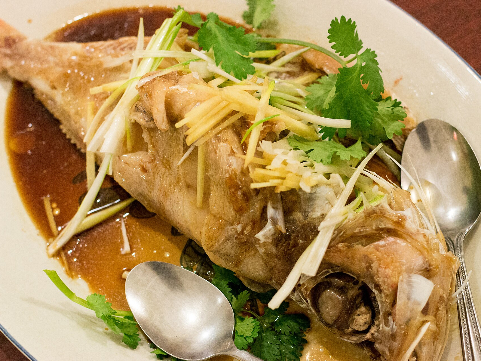 Steamed Ginger Scallion Cod