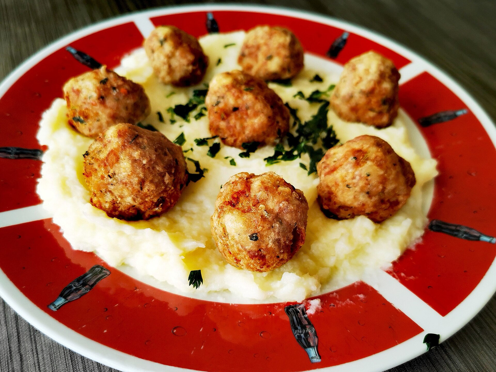 Greek Turkey Meatballs with Lemon Rice