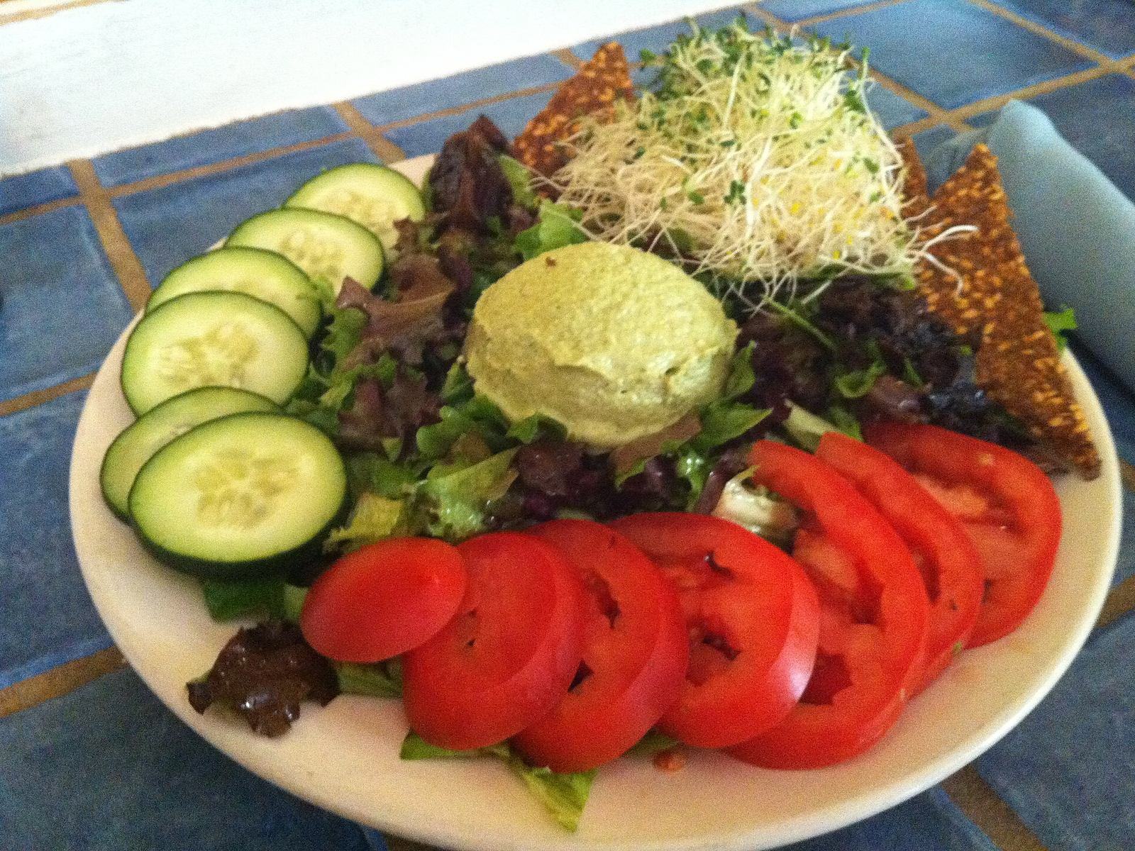 Hummus Protein Snack Plate