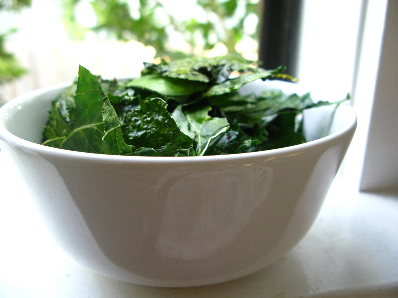 Crispy Parmesan Kale Chips