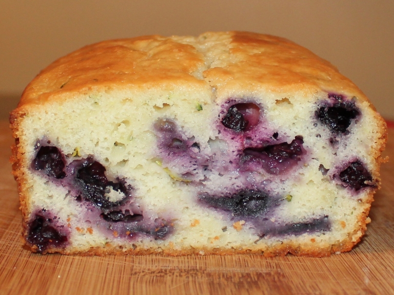Lemon Blueberry Protein Loaf