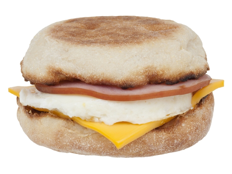 Peameal Bacon and Egg Breakfast Sandwich