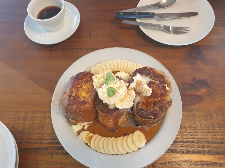 Peanut Butter Banana French Toast Stack