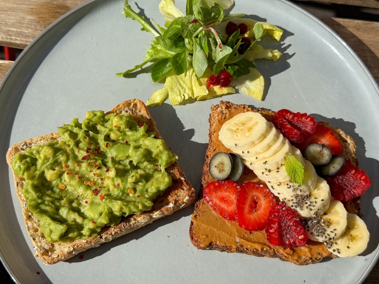 Peanut Butter Banana Protein Toast