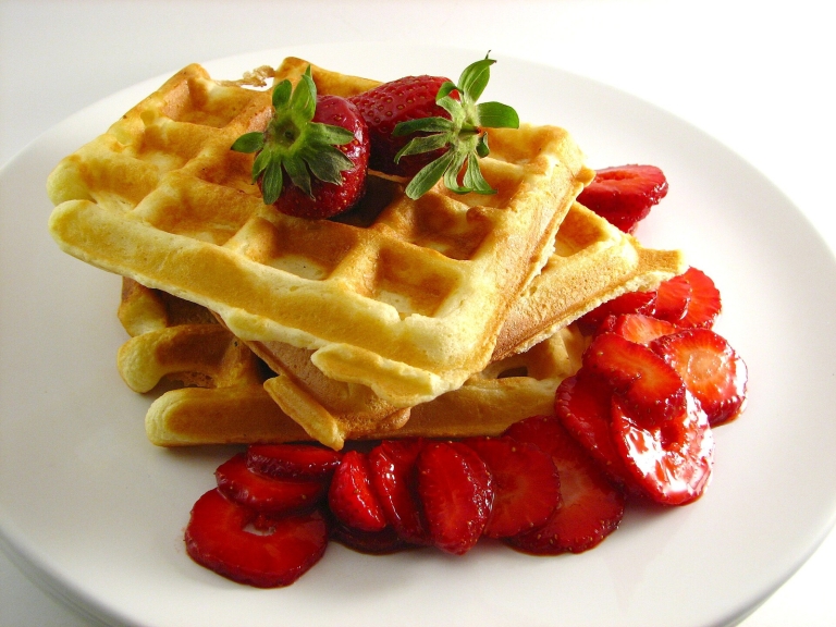 Crispy Protein Waffles