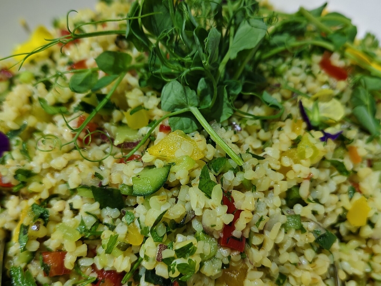 Salmon and Barley Salad