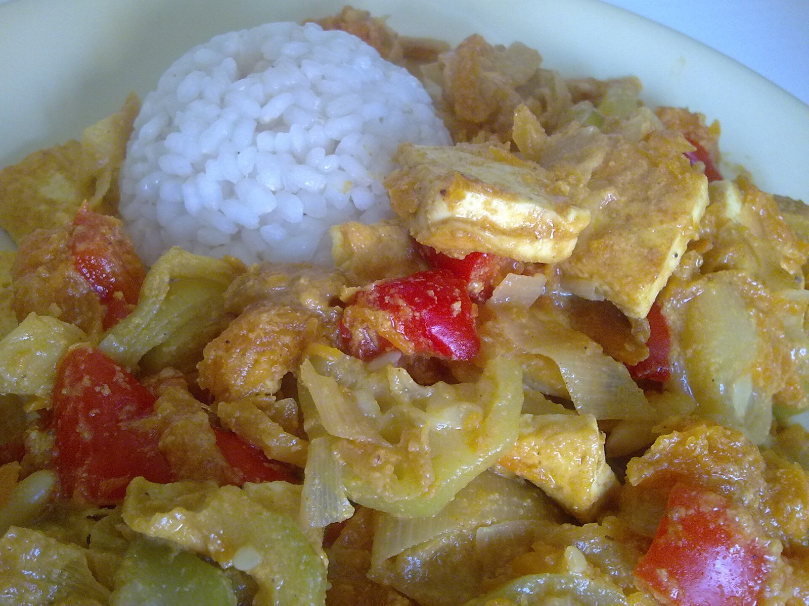 Tofu and Chickpea Vegetable Curry (Low Sodium)