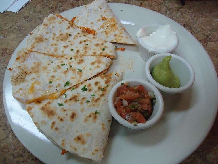 Triple Chicken Quesadilla Stack