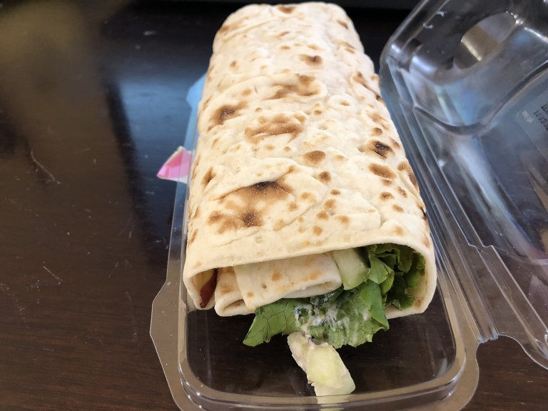 Turkey, Hummus and Veggie Wrap