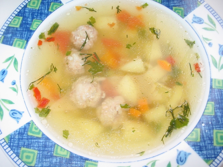 Turkey Meatball and Vegetable Soup