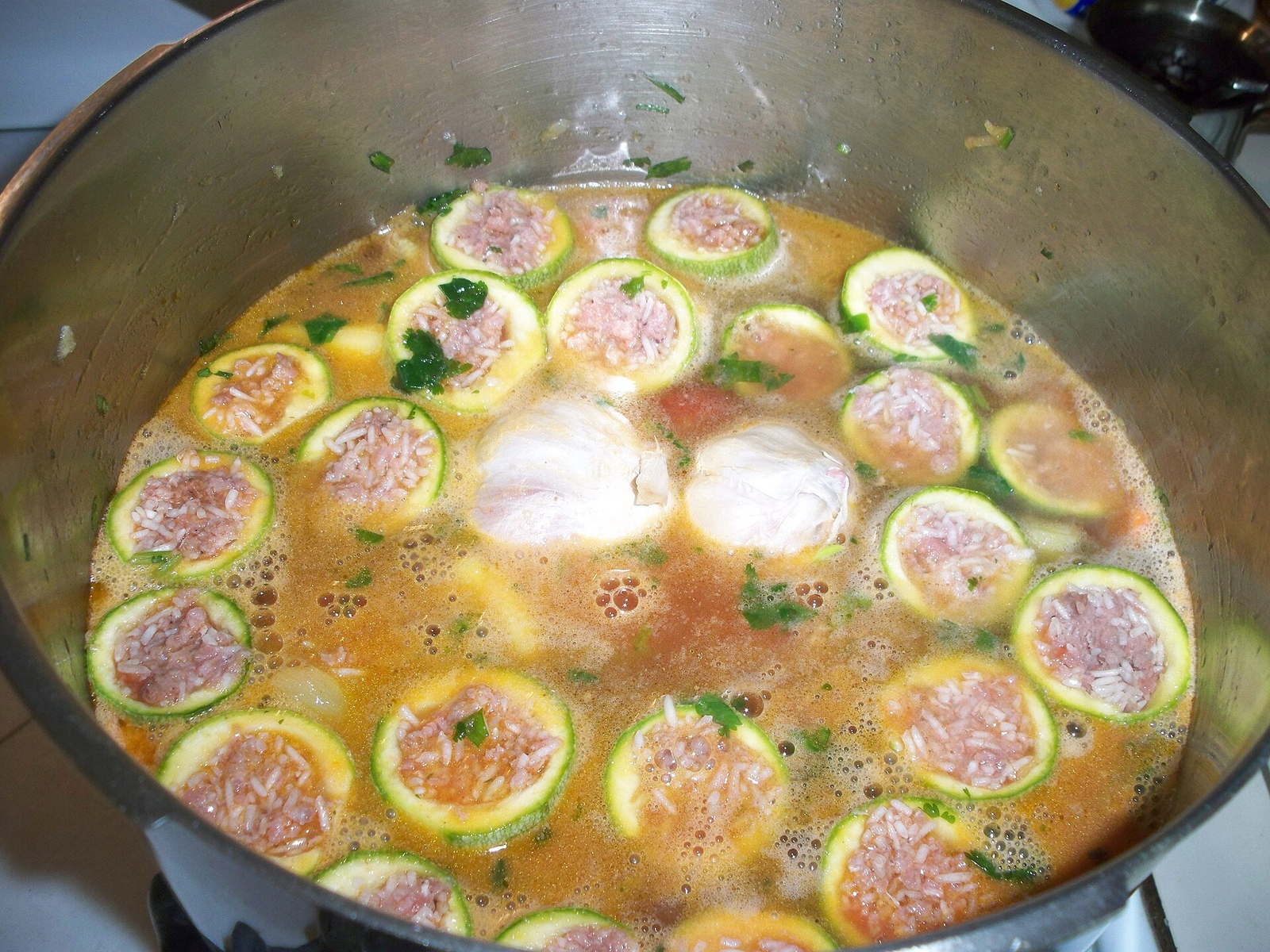 Italian Turkey Stuffed Zucchini