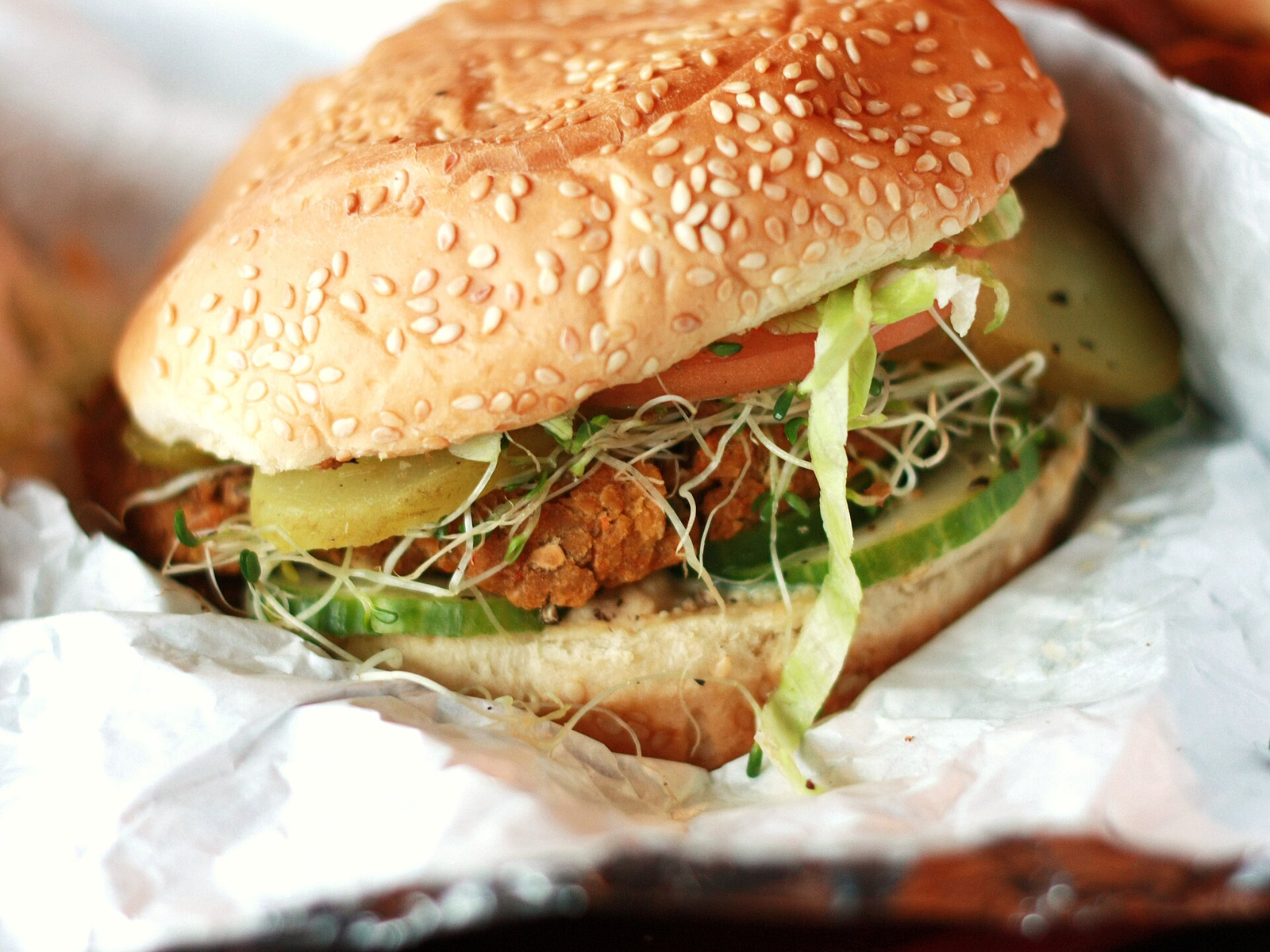 Lentil Walnut Burgers (Vegan)