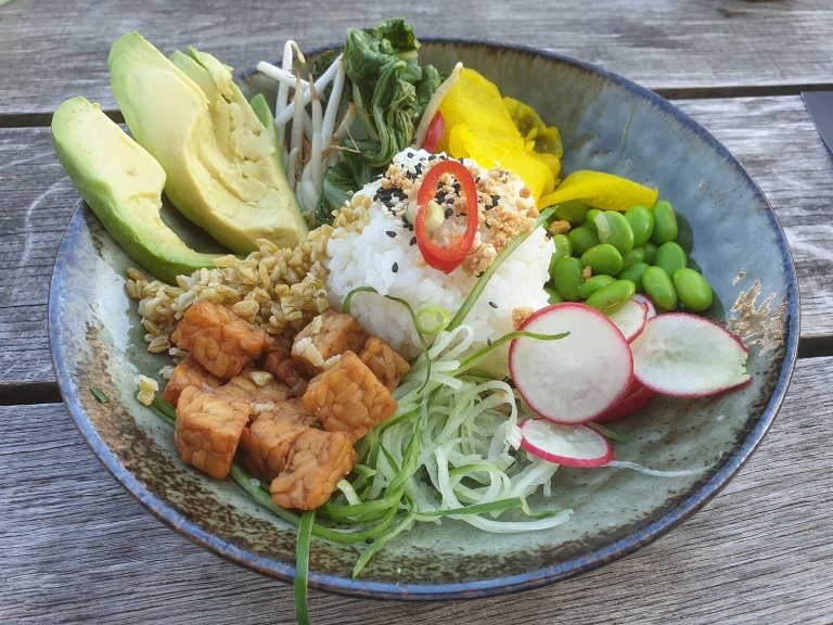 Tahini Tempeh Buddha Bowl (Vegan)