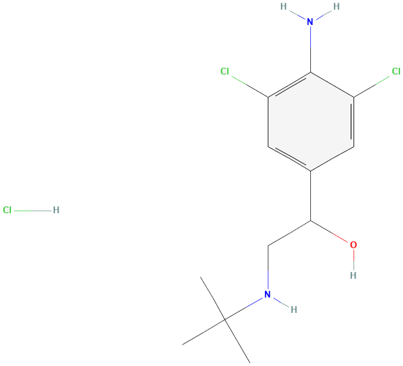 2D structure of Clenbuterol hydrochloride