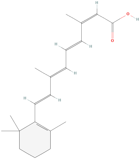 2D structure of Isotretinoin