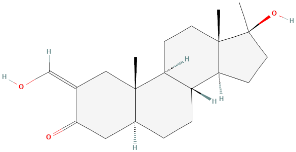 2D structure of Oxymetholone