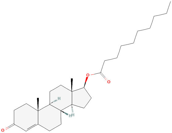 2D structure of Testosterone decanoate