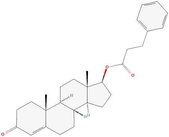 2D structure of Testosterone phenylpropionate