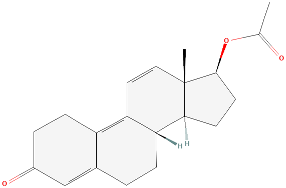 2D structure of Trenbolone acetate