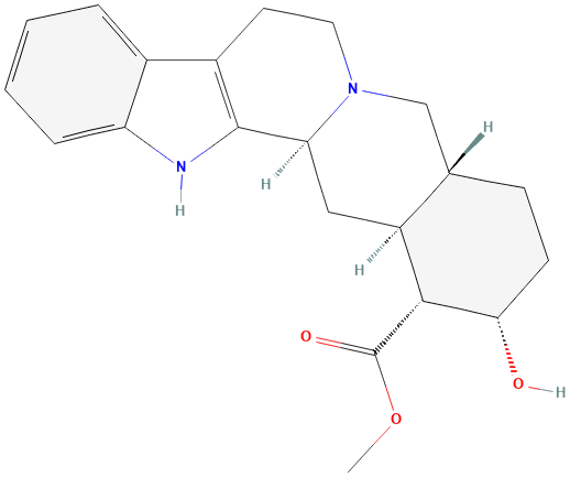 2D structure of Yohimbine