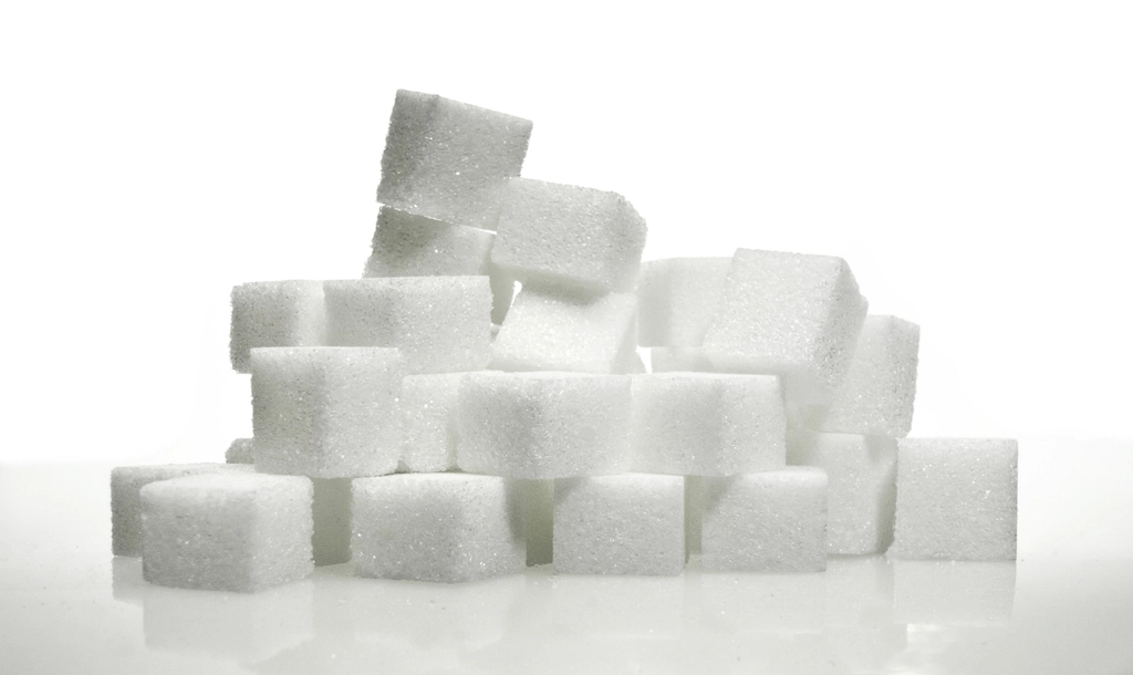 Stacked sugar cubes