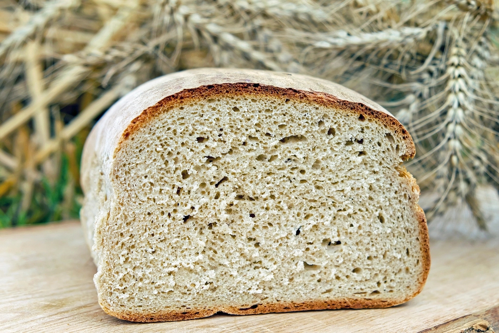 Loaf of whole-grain bread